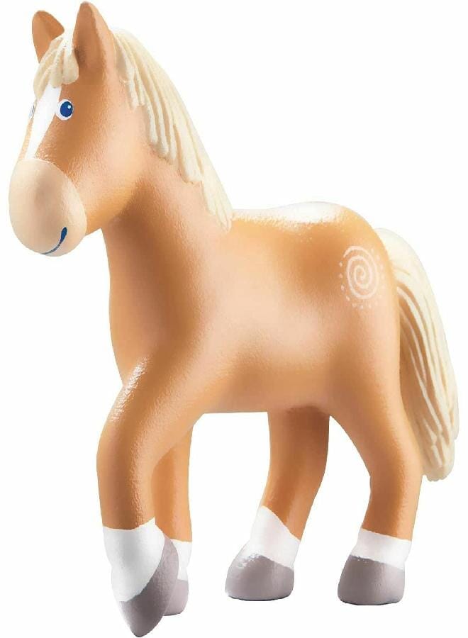 HABA Little Friends Horse Leopold - 4.5" Haflinger Farm Animal Toy Figure - Image 1